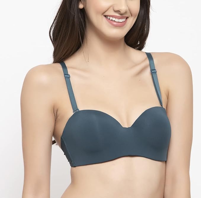 PADDED UNDERWIRED PUSH-UP BRA (NAVY BLUE)