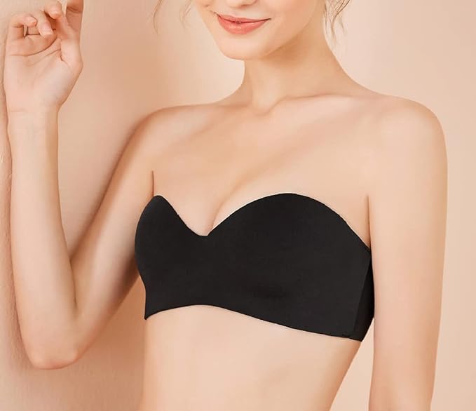 PADDED UNDERWIRED PUSH-UP BRA (BLACK)