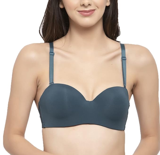 PADDED UNDERWIRED PUSH-UP BRA (NAVY BLUE)