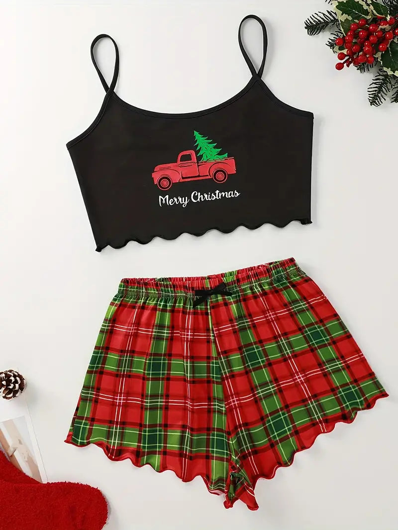 MERRY CHRISTMAS SHORTS NIGHT SUIT