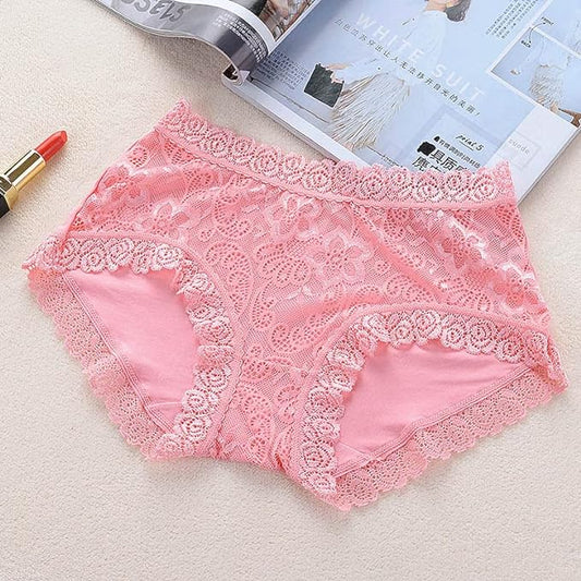 COTTON LACE NET PANTY