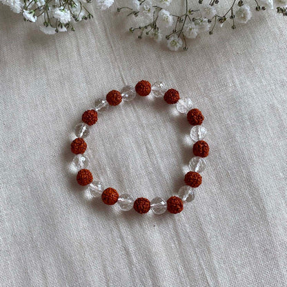 RUDRAKSHA CRYSTAL BRACELET