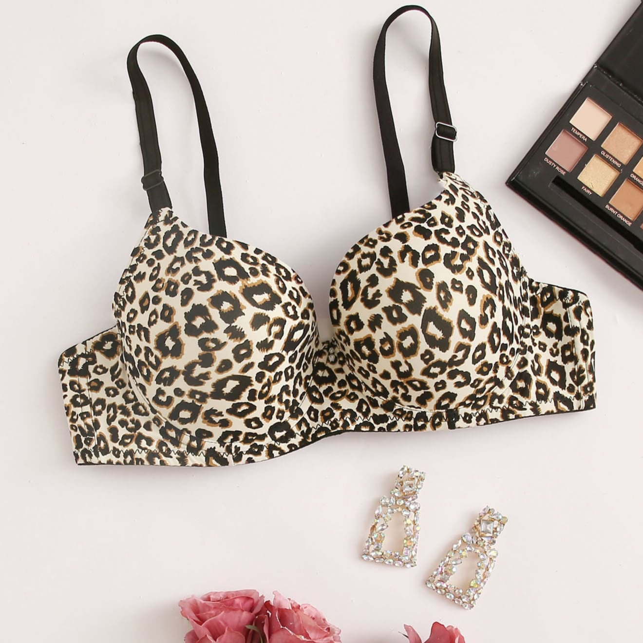 ANIMAL PRINT SEAMLESS T-SHIRT BRA