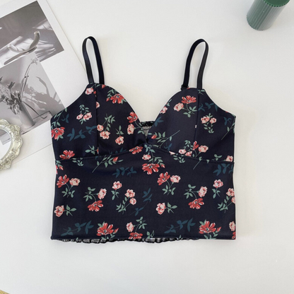 FLORAL COTTON BRALETTE