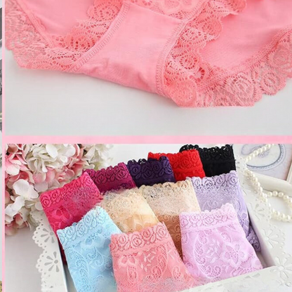 COTTON LACE NET PANTY