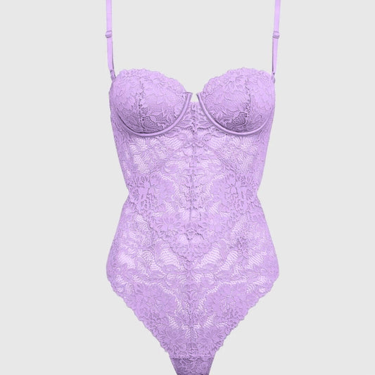 LACE LAVENDER BODYSUIT