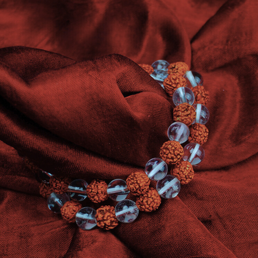 RUDRAKSHA CRYSTAL BRACELET