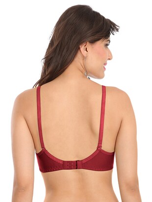 SOLID COTTON BRA (MAROON)